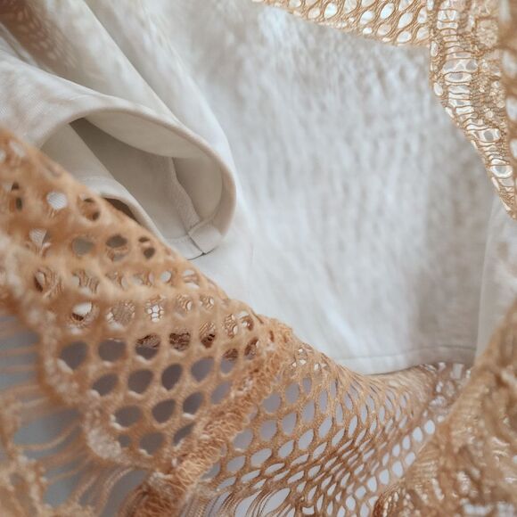 Elliatt Mood Peach Lace Pencil Skirt Size Small - Picture 5 of 15